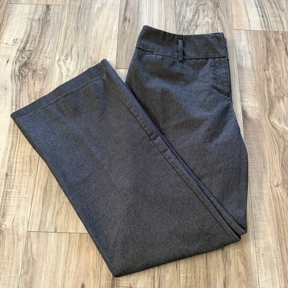 Dana‎ Buchman Signature Womens 14 Navy Wide Leg Career Dress Pants Slacks - Picture 7 of 10